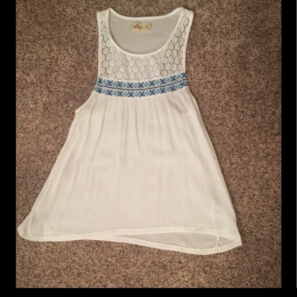 Hollister Embroidered‎ Babydoll Tank